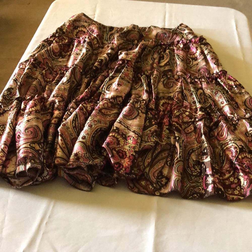 Miss Chievious  Pink Design Skirt size L